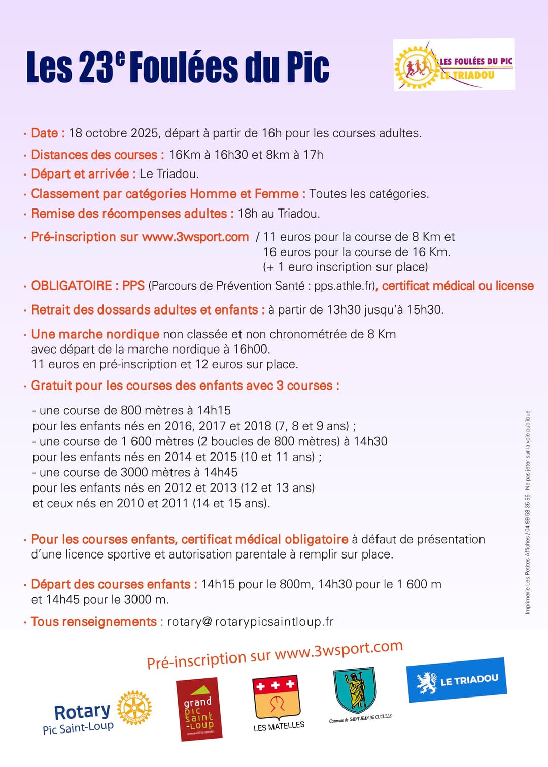 Les Foulées du Pic 2025